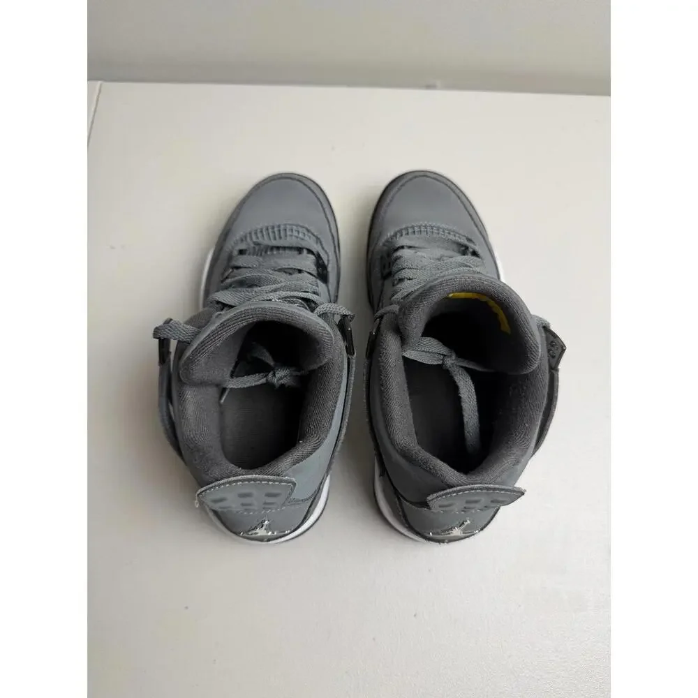 Jordan Retro 4 Grey Sneakers‎ Youth Size 5.5Y